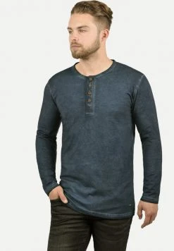 Le moins cher ⭐ Solid SDTIMUR - T-shirt à Manches Longues - Dark Blue 🌟
