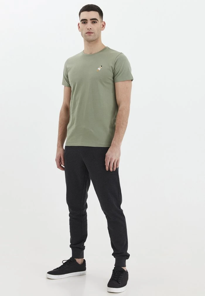 Meilleure affaire 👏 Solid SDTHORGE - T-shirt Basique - Hedge Green 🎁 2 Meilleure affaire 👏 Solid SDTHORGE - T-shirt Basique - Hedge Green 🎁 – Image 2