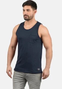 Top 10 😀 Solid SDANDREW - Débardeur - Blue ✨