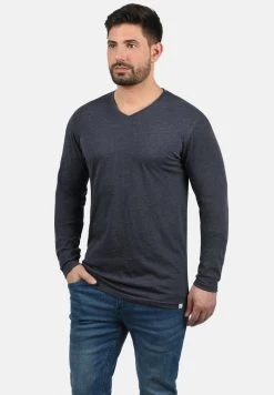 Promo ❤️ Solid SDBEDA - T-shirt à Manches Longues - Dark Blue ❤️