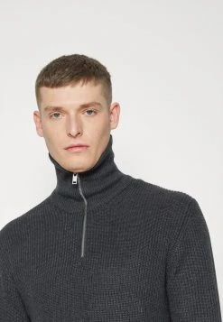 Vente flash ⌛ Solid SDPAPARAZZI 21105111 - Pullover - Dark Grey Melange ✨ -Solid Soldes c547bec0f74c4986bc59ebf24f1074bc