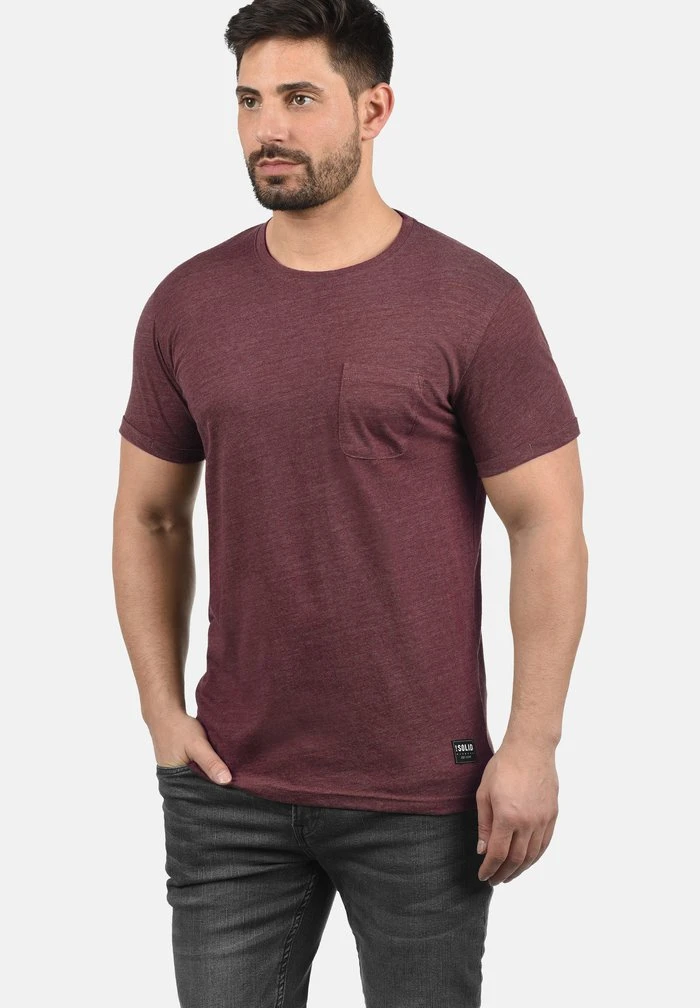Offres ✨ Solid SDBOB - T-shirt Basique - Wine Red M 🤩 2 Offres ✨ Solid SDBOB - T-shirt Basique - Wine Red M 🤩 – Image 2