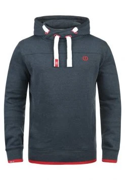 Promo 🔥 Solid SDBENJAMIN - Sweat à Capuche - Blue Melange ❤️ -Solid Soldes c82f82dc082248929ebc401039f40f2b