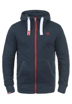 Nouveau ✨ Solid SDBENN - Sweat à Capuche Zippé - Blue Melange ❤️ -Solid Soldes ca929c0bdee34320b082a80cad25cc8f