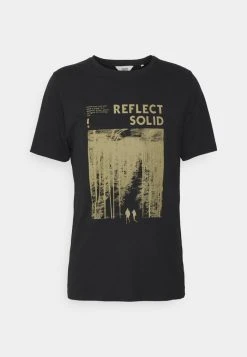 Remise 😉 Solid ARCHIE - T-shirt Imprimé - True Black 😍 -Solid Soldes cb07bb1515034222aab3ae7ac986fd17