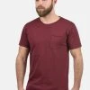 Vente flash ❤️ Solid SDANDREJ - T-shirt Basique - Wine Red ⭐
