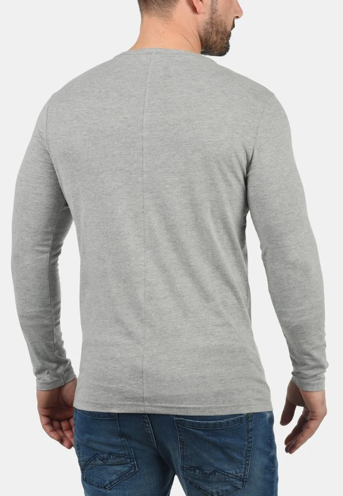 Meilleure vente 🥰 Solid SDDORIANO - T-shirt à Manches Longues - Light Grey ✔️ 2 Meilleure vente 🥰 Solid SDDORIANO - T-shirt à Manches Longues - Light Grey ✔️ – Image 2