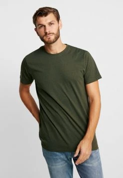 Meilleure vente 🌟 Solid SDROCK - T-shirt Basique - Mottled Olive 🌟