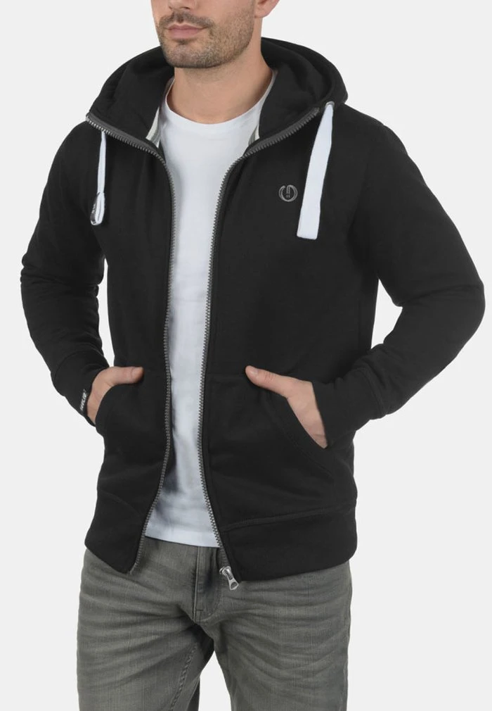 Sortie 🥰 Solid SDBENN - Sweat à Capuche Zippé - Black 😍 3 Sortie 🥰 Solid SDBENN - Sweat à Capuche Zippé - Black 😍 – Image 3