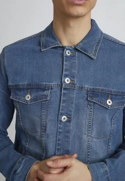 De gros ✨ Solid Veste En Jean - Middle Blue Denim ⭐ -Solid Soldes cf15556ae96348babcbd6d536f52defa