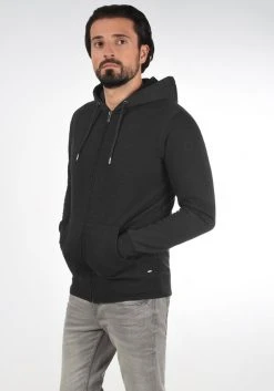 Meilleure vente ❤️ Solid SDBERTIZIP - Sweat à Capuche Zippé - Dark Grey 👏