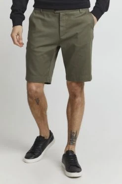 Budget ❤️ Solid SDFRED STRUCTURE SHO - Short - Dusty Olive 🥰