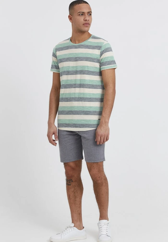 Bon marché 🥰 Solid SDTHICCO - T-shirt Imprimé - Green/white 🌟 2 Bon marché 🥰 Solid SDTHICCO - T-shirt Imprimé - Green/white 🌟 – Image 2