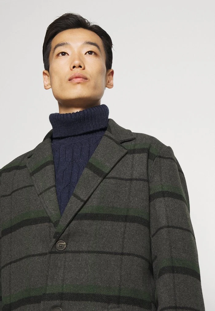 Remise ✨ Solid SDTAVE CHECK 😍 COAT 21105920 - Manteau Classique - Black ❤️ 4 Remise ✨ Solid SDTAVE CHECK 😍 COAT 21105920 - Manteau Classique - Black ❤️ – Image 4