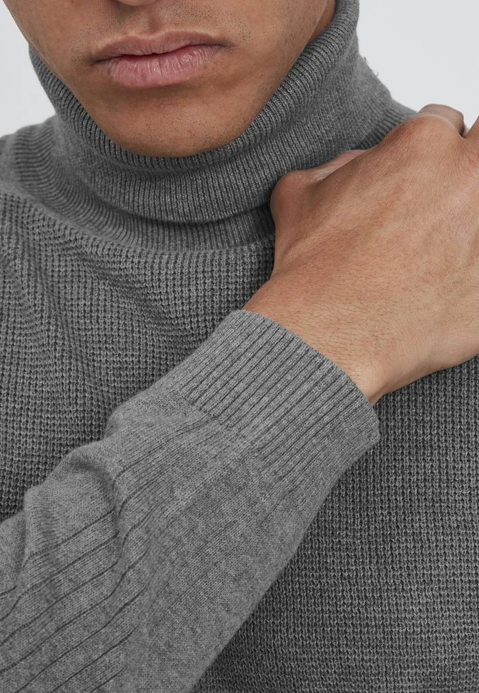 Meilleure vente 😀 Solid SDTASH TURTLE NECK 21105737 - Pullover - Gray Melange 👍 4 Meilleure vente 😀 Solid SDTASH TURTLE NECK 21105737 - Pullover - Gray Melange 👍 – Image 4