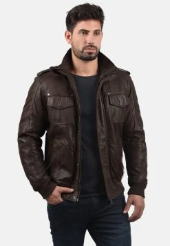Top 10 🛒 Solid SDCAMASH - Veste En Cuir - Brown ✔️