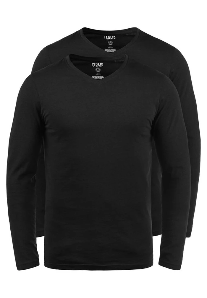 Vente flash 🌟 Solid SDBASIL - T-shirt à Manches Longues - Black 😍 4 Vente flash 🌟 Solid SDBASIL - T-shirt à Manches Longues - Black 😍 – Image 4