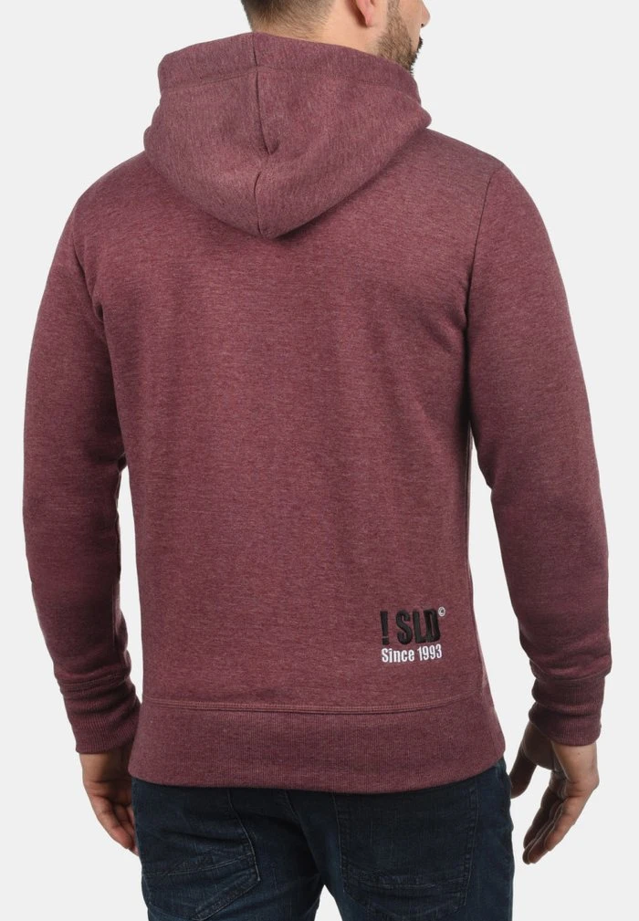 Nouveau ✔️ Solid SDBENN - Sweat à Capuche Zippé - Wine Red ✨ 2 Nouveau ✔️ Solid SDBENN - Sweat à Capuche Zippé - Wine Red ✨ – Image 2