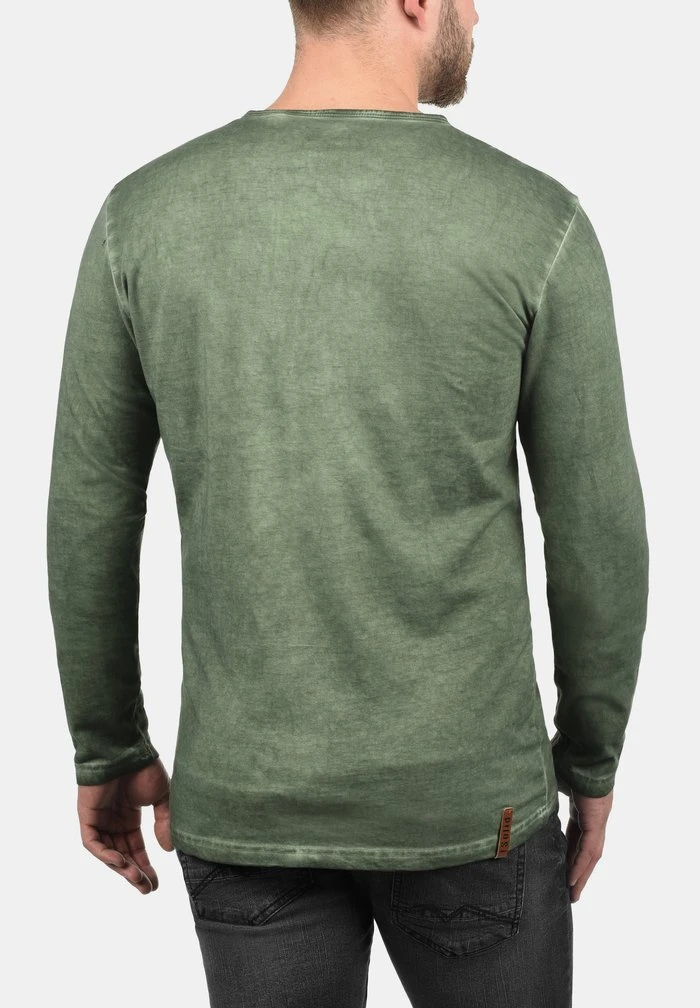 Meilleure vente ⭐ Solid SDTIMUR - T-shirt à Manches Longues - Olive 🛒 2 Meilleure vente ⭐ Solid SDTIMUR - T-shirt à Manches Longues - Olive 🛒 – Image 2