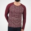 Remise 🛒 Solid SDMEVAN - T-shirt à Manches Longues - Wine Red 🥰