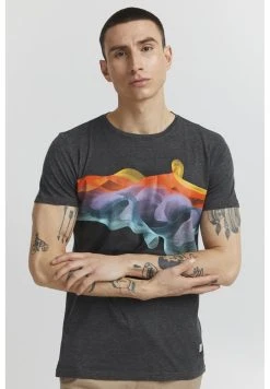 Top 10 ⌛ Solid PEDRO - T-shirt Imprimé - Dark Grey Melange ❤️