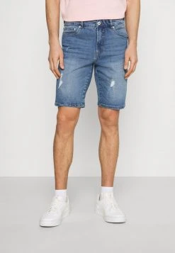 Meilleure vente ✔️ Solid SDRYDER DESTROY - Short En Jean - Light Blue Denim 👍