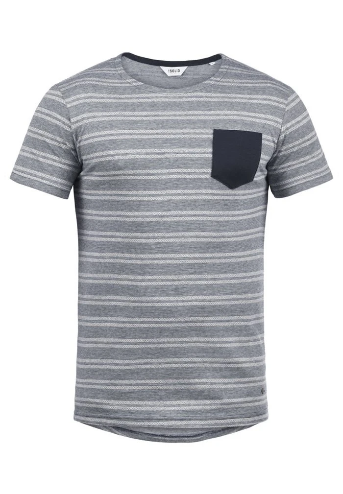 Remise 🎉 Solid SDFIDEL - T-shirt Imprimé - Mottled Light Blue ❤️ 5 Remise 🎉 Solid SDFIDEL - T-shirt Imprimé - Mottled Light Blue ❤️ – Image 5