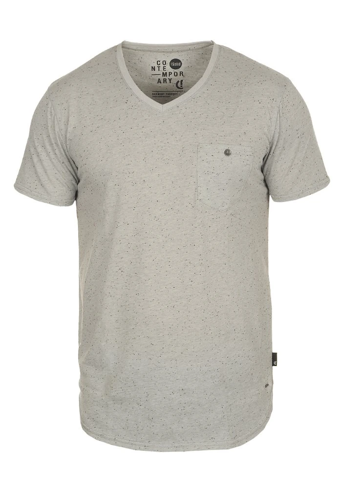 Le moins cher ❤️ Solid SDTEDROS - T-shirt Basique - Light Grey 🤩 4 Le moins cher ❤️ Solid SDTEDROS - T-shirt Basique - Light Grey 🤩 – Image 4