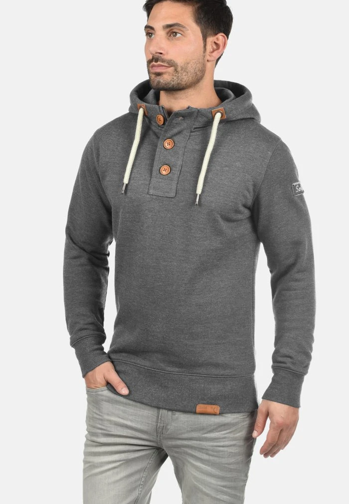 Meilleure vente 🧨 Solid SDTRIPSTRIP - Sweat à Capuche - Grey Melange ✨ 1 Meilleure vente 🧨 Solid SDTRIPSTRIP - Sweat à Capuche - Grey Melange ✨