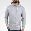 De gros 🧨 Solid SDTAMBO - Sweat à Capuche Zippé - Light Grey Melange 😉
