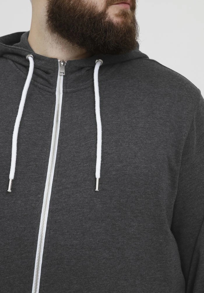 Le moins cher 🎉 Solid SDTAMBO BT - Sweat à Capuche Zippé - Dark Grey Melange 🧨 4 Le moins cher 🎉 Solid SDTAMBO BT - Sweat à Capuche Zippé - Dark Grey Melange 🧨 – Image 4