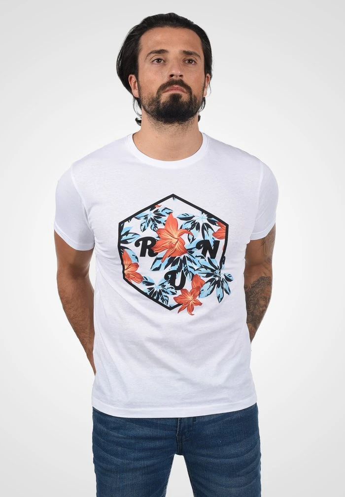 Bon marché ❤️ Solid SDTEE - T-shirt Imprimé - White 😍 1 Bon marché ❤️ Solid SDTEE - T-shirt Imprimé - White 😍