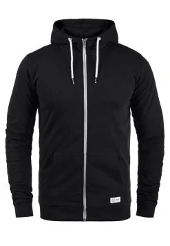 Remise ❤️ Solid SDTAMBO - Sweat à Capuche Zippé - Black ✨ -Solid Soldes eb072cfcb1bf49dcb24791a2eedc1668