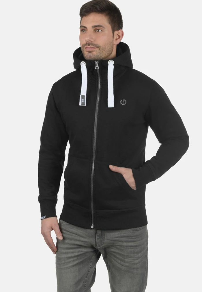 Sortie 🥰 Solid SDBENN - Sweat à Capuche Zippé - Black 😍 1 Sortie 🥰 Solid SDBENN - Sweat à Capuche Zippé - Black 😍