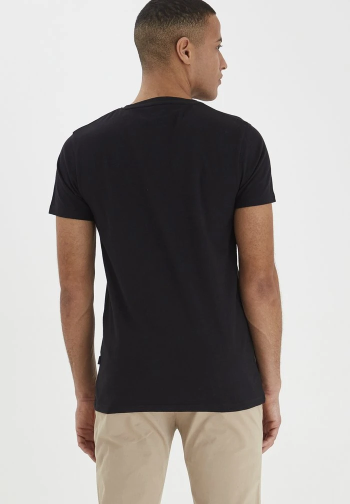 Top 10 ✨ Solid SDCONNI - T-shirt Basique - Black 😀 3 Top 10 ✨ Solid SDCONNI - T-shirt Basique - Black 😀 – Image 3