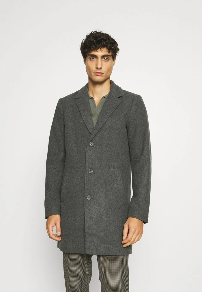 De gros ✨ Solid SDTAVE 😀 COAT 21105918 - Manteau Classique - Medium Grey Melange 🔔 1 De gros ✨ Solid SDTAVE 😀 COAT 21105918 - Manteau Classique - Medium Grey Melange 🔔