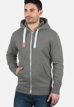 Meilleur prix ✨ Solid SDBENNZIP - Sweat à Capuche Zippé - Grey Melange 🎉