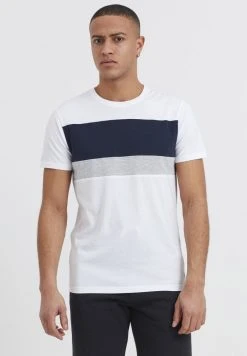 Nouveau 🥰 Solid SDSASCHA - T-shirt Imprimé - Weiß/dunkelblau ⭐