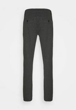 Meilleure vente ⭐ Solid BARRO ZIPPER - Pantalon Classique - Black 😉 -Solid Soldes f5bc1477636e44718f7f4a4d57732f0e