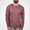 Promo 🔥 Solid SDCONNER - T-shirt à Manches Longues - Wine Red ⭐