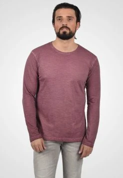 Promo 🔥 Solid SDCONNER - T-shirt à Manches Longues - Wine Red ⭐