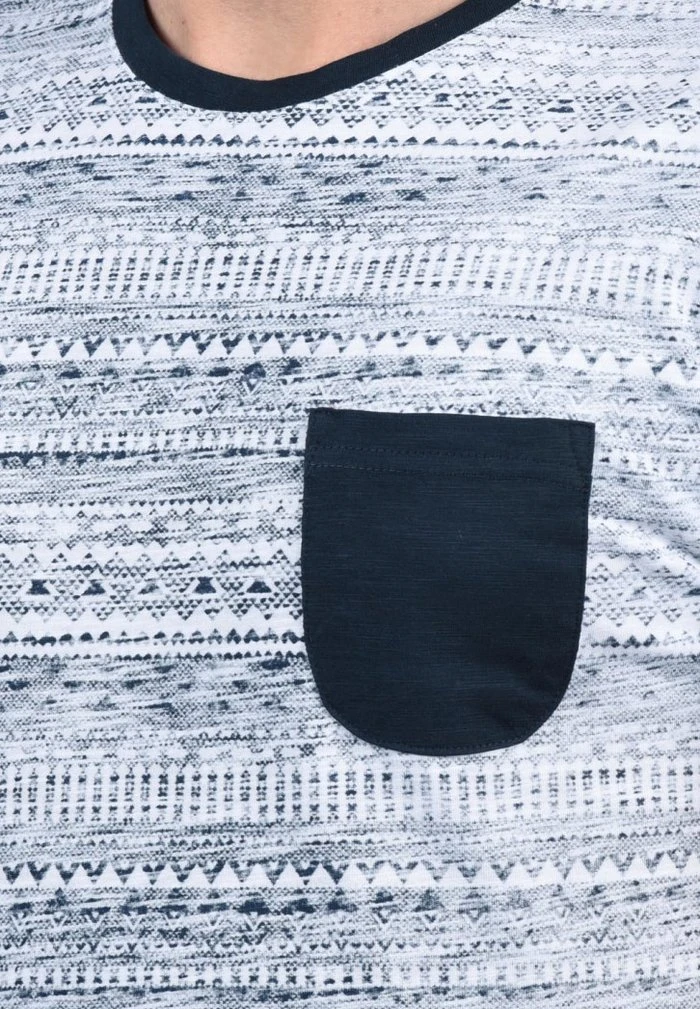 Offres 💯 Solid SDINGO - T-shirt Imprimé - Blue 🌟 3 Offres 💯 Solid SDINGO - T-shirt Imprimé - Blue 🌟 – Image 3