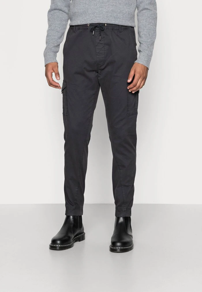 Offres ⌛ Solid ANDERS ELASTICATED - Pantalon Cargo - Black 🤩 1 Offres ⌛ Solid ANDERS ELASTICATED - Pantalon Cargo - Black 🤩