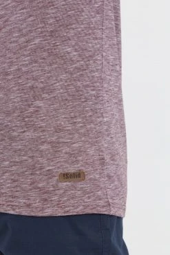 Budget ✨ Solid SDSIGOS - T-shirt Basique - Wine Red 🔔 -Solid Soldes f833657594984893a3d5412a24c66618