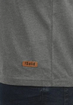 Vente flash 👏 Solid SDVOLKER - T-shirt Basique - Grey Melange ⌛ -Solid Soldes f84dfdd70a1b4011ab22e81ea464d9b4