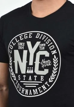 Tout neuf 😀 Solid SDYORK - T-shirt Imprimé - Black ⭐ 7 Tout neuf 😀 Solid SDYORK - T-shirt Imprimé - Black ⭐ -Solid Soldes f9060eb1b94a47cea606c4e5b4023cae