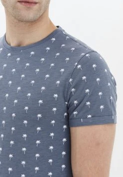 Meilleure affaire 🛒 Solid SDJARVIS - T-shirt Imprimé - Blue 🤩 -Solid Soldes f932c5663aec429da8cc456efabea1fc