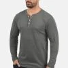 Nouveau ✔️ Solid VOLKO - T-shirt à Manches Longues - Grey Melange 🛒