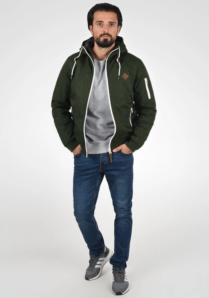 Acheter ⌛ Solid SDTILLY - Veste Mi-saison - Olive 🛒 2 Acheter ⌛ Solid SDTILLY - Veste Mi-saison - Olive 🛒 – Image 2