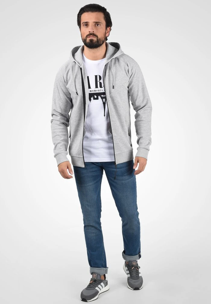 Coupon ✔️ Solid SDGELBERT - Sweat à Capuche Zippé - Light Grey Melange 🤩 2 Coupon ✔️ Solid SDGELBERT - Sweat à Capuche Zippé - Light Grey Melange 🤩 – Image 2